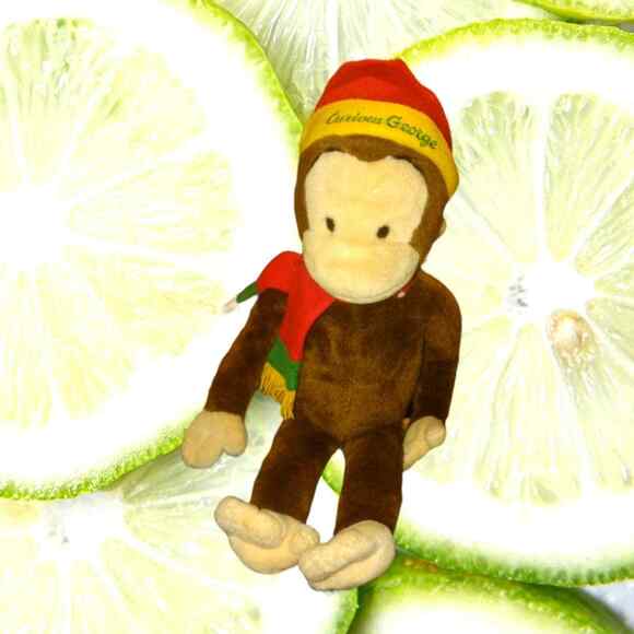 Large vintage curious George stuffed animal~Rare and hard to find - Picture 3 of 4